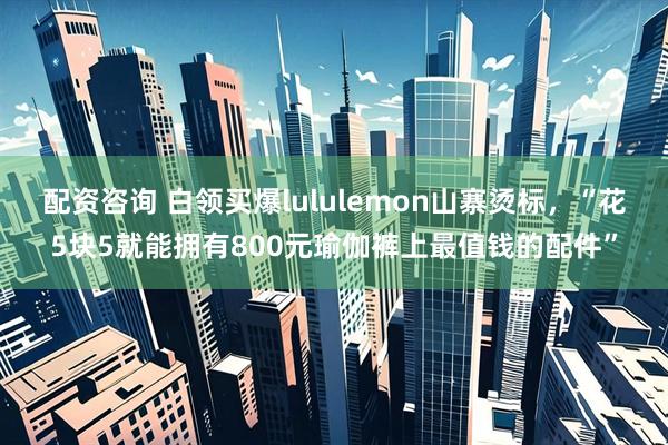 配资咨询 白领买爆lululemon山寨烫标，“花5块5就能拥有800元瑜伽裤上最值钱的配件”